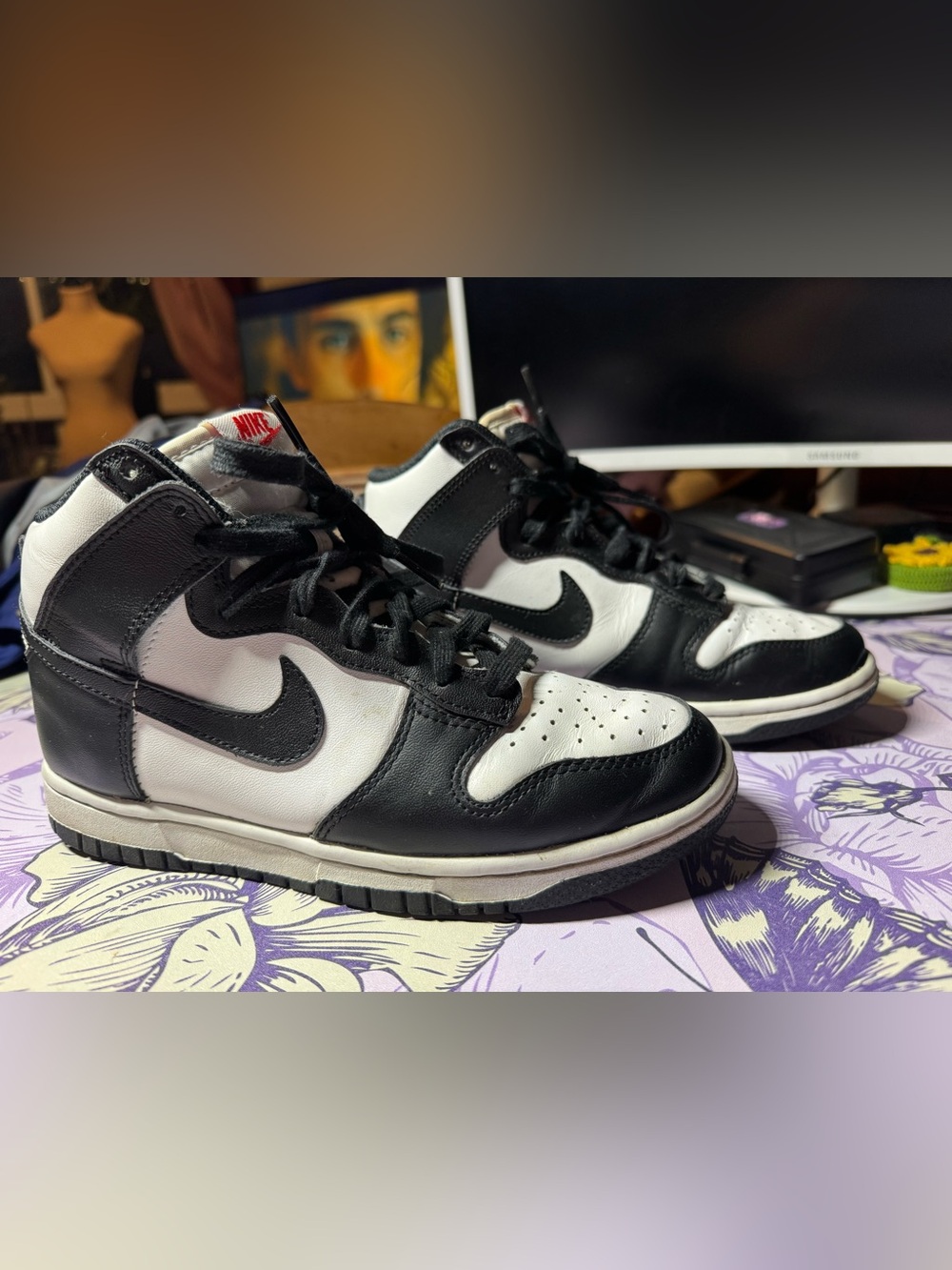 Nike Men’s Black & White High-Top Sneakers